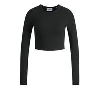 JJXX Women's JJXX JXFELINE LS Rib TEE NOOS T-Shirt, Black, M