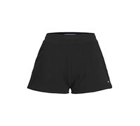 JJXX Women's Jxabbie Hw RLX Every Brush Shorts Sn, Black/Print: Bright White Logo, M