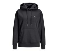 JJXX Women's Jxabbie RLX Ls Every Hood SWT Noos Sweatshirt, Black/Print: White Logo, XS