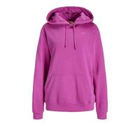 JJXX Women's Jxabbie RLX Ls Every Hood SWT Noos Sweatshirt, Fuchsia red/Print: Carmine Rose Logo, L