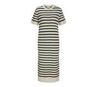 JJXX Women's Jxaddy Dress Knit, Bone White/Stripes: Black, L