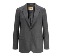 JJXX Women's Jxana Mary Brushed Reg Blazer TLR Sn, Dark Grey Melange/Stripes: Light Grey, 10