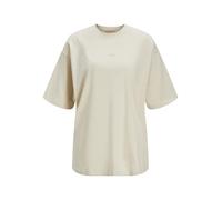 JJXX Women's Jxandrea Loose Ss Every Tee Noos T-Shirt, Fog/Print: Feather Grey Logo, Large