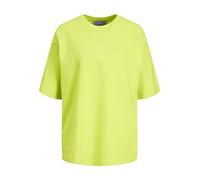 JJXX Women's Jxandrea SS Loose Every Tee Noos T-Shirt, Lime Punch/Print: Lime Cream Logo, S