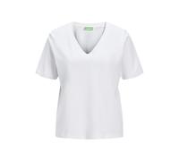 JJXX Women's Jxannie Reg Vneck Ss Tee JRS Noos T-Shirt, Bright White, Large