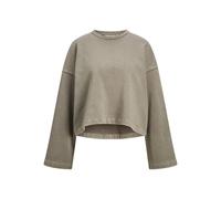JJXX Women's Jxelizabeth Loose Ls Short Crew SWT Sweatshirt, Morel/Detail: Acid wash, S