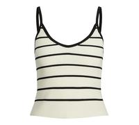 JJXX Women's Jxesther Tight Short Stripe Top Knit, Cream-Coloured, XS