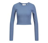 JJXX Women's Jxfeline Str Ls Rib Tee JRS Noos Longsleeve T-Shirt, Coronet Blue, XL