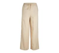 JJXX Women's Jxflora Linen Blend Mw String Pant Sn Trousers, Cement, XS