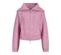 JJXX Women's Jxgilly Various High Cardigan Knit Sweater, Moonlite Mauve/Detail:/Vanilla Ice Neck Piping, M