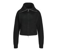 JJXX Women's Jxgilly Various High Cardigan Knit Sweater, Black/Detail:/Moonbeam Neck Piping, M