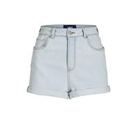 JJXX Women's Jxhazel Mini Shorts Hw AKM, Light Blue Denim/Detail:AKM11, M