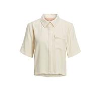 JJXX Women's Jxlark Satin Ss Shirt Sn Blouse, Seedpearl, Large