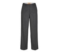 JJXX Women's Jxmary Brushed Hw Pant TLR Sn, Dark Grey Melange/Stripes: Light Grey, S