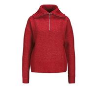 JJXX Women's Jxsiko Various Half Zip Knit Sn Jumper, Racing Red/Detail:/Vanilla Ice Neck Piping, M