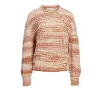 JJXX Women's Jxsimone LS Space Dye Cneck Knit Noos Pullover, Coral Haze/Stripes:/Multi Space Dye, S