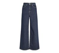 JJXX Women's Jxtokyo Eli Wide Hw Jeans DNM, Dark Blue Denim/Detail:, 28W x 32L