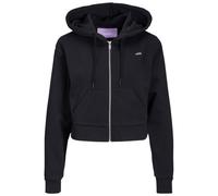 JJXX Jack & Jones Women's Jxabbie Ls Reg Every Brush Zip Hood Noos Sweat Jacket, Black, L