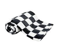 Checkered Baby Blanket Fleece Baby Blankets for Boys Girls, Ultra Soft Cozy Fluffy Infant Toddler Newborn Receiving Blankets for Crib Stroller, 30''x40'', Black