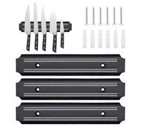 JJYHEHOT Magnetic Knife Holder for Wall, 3 Piece Magnetic Knife Strips, Multipurpose Magnetic Knife Rack, Knife Magnetic Strip for Wall for Knives, Utensils and Tools(19CM)