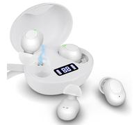 JJYSS Mini Sound Amplifier, Noise Reduction Voice Amplification Device With LED Display For TV And Calls, Portable Sound Amplifier(White)