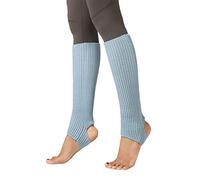 JK Home 43cm Long Warm Comfortable Footless Knitted Yoga Socks, Ankle Cuffs Heaters Knit Crochet Women Girls Leg Warmers, Chunky Boot Cuffs Women's Gaiters for Dance