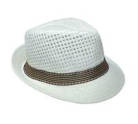 JK Home Fedora Straw Hat Outdoor Sports Gangster Trilby Jazz Manhattan
