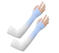 JK Home Gradient Ice Silk Arm Sleeves UV Protection Cooling UPF 50+ Sun
