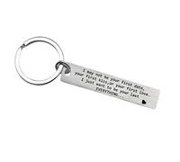 JK Home I May Not Be Your First Date Keychain Couples Love Lettering