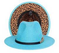 JK Home Womens Mens Classic 1920s Gatsby Fedora Hats, Patchwork Two Tone