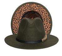 JK Home Womens Mens Classic 1920s Gatsby Fedora Hats, Patchwork Two Tone