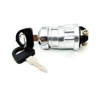 JK423 Ignition Switch for Cars, Forklifts and Agricultural Vehicles - 3-Pin Metal Ignition Key Switch with 2 Keys, Compatible with Tractors, Buggies, Motorcycles and Go-Karts