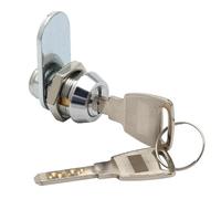 JK533 Drawer Cabinet Brass Chrome Cam Lock Cupboard Tubular Lock with 2 Key 1Pcs