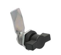 JK608 Zinc Alloy Quarter Turn Iron Cabinet Black T Handle Lock for Trash Can 1Pcs
