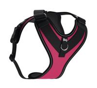JK9 Longwalk Light Dog Harness with Tracker Pocket, DarkPink, Size: L