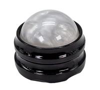 jkahh Mini Manual Body Massager Ball 360 Degree Spin Design Self Massage Tool for Back Shoulders Foot Massage ,White Ball