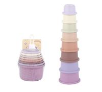 jkahh Stacking Cups Toy for Rabbits Multi-Colored Reusable, Small Animals Puzzle Toys for Hiding Accessories Pet