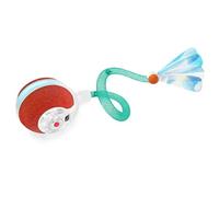 Jkanti Interactive Cat Toys for Indoor Cats,The 3rd Generation Agile Moving Cat Ball with Elastic Mesh Tail,Automatic Kitten Toys for Bored Indoor Adult Cats,Motion Activated (Green)