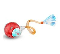 Jkanti Interactive Cat Toys for Indoor Cats,The 3rd Generation Agile Moving Cat Ball with Elastic Mesh Tail,Automatic Kitten Toys for Bored Indoor Adult Cats,Motion Activated (Red)