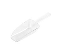 Jkapagzy Mini Plastic White Ice Scoop, 14*4.5*2.5cm, Durable, Multifunctional for Coffee, Rice, Grains, Flour, Tea