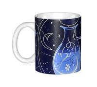 JKASDTRP Aquarius Secret Astrology Master Ceramic Coffee Mug 11oz Novelty Tea Cup With Handle Coffee Cup For Men Women Office Work