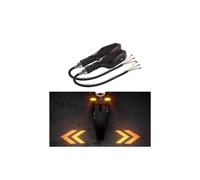 JKCUYOO 2 PCS LED Turn Signal Lights Projector for Motorcycle,Motorcycle Turn Signals,27 Lighting Modes RGB Flowing Daytime Running Lights, Motorcycle Turn Signal Lights with Arrow Projection