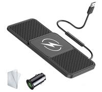 JKDfghF Wireless Car Charging Pad for Rover Range Rover Autobiography, 20W Fast Non-Slip Charging Mat with Built-in Cable, Universal Car Phone Charger for Smartphones & Earbuds,A USB