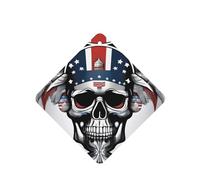 JKDGOJ American Skull Pattern 6-piece Square car air freshener with hanging type car accessories