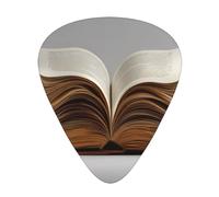 JKDGOJ An open book. Pattern Guitar plectrum 12 pieces with three thickness plectrum combinations suitable for bass and ukulele