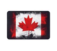 JKDGOJ Anti Slip Floor mat Canadian Flag Prints for Indoor and Outdoor Door mats, Suitable for Bedroom and Bathroom entrances 16x24in
