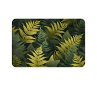 JKDGOJ Anti Slip Floor mat Flourishing Ferns Prints for Indoor and Outdoor Door mats, Suitable for Bedroom and Bathroom entrances 16x24in
