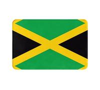 JKDGOJ Anti Slip Floor mat Jamaica Flag Prints for Indoor and Outdoor Door mats, Suitable for Bedroom and Bathroom entrances 16x24in