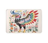 JKDGOJ Anti Slip Floor mat Scribbling Eagle Prints for Indoor and Outdoor Door mats, Suitable for Bedroom and Bathroom entrances 16x24in