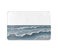 JKDGOJ Anti Slip Floor mat The Endless sea Prints for Indoor and Outdoor Door mats, Suitable for Bedroom and Bathroom entrances 16x24in